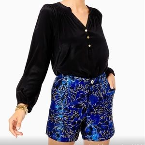 Lilly Pulitzer Callahan High Rise Short Style #011796 Blue Grotto Size 14